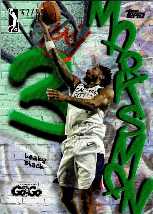 2024-25 Topps G-League #MM-25 Leaky Black /99 Green Marksman Capital City GoGo