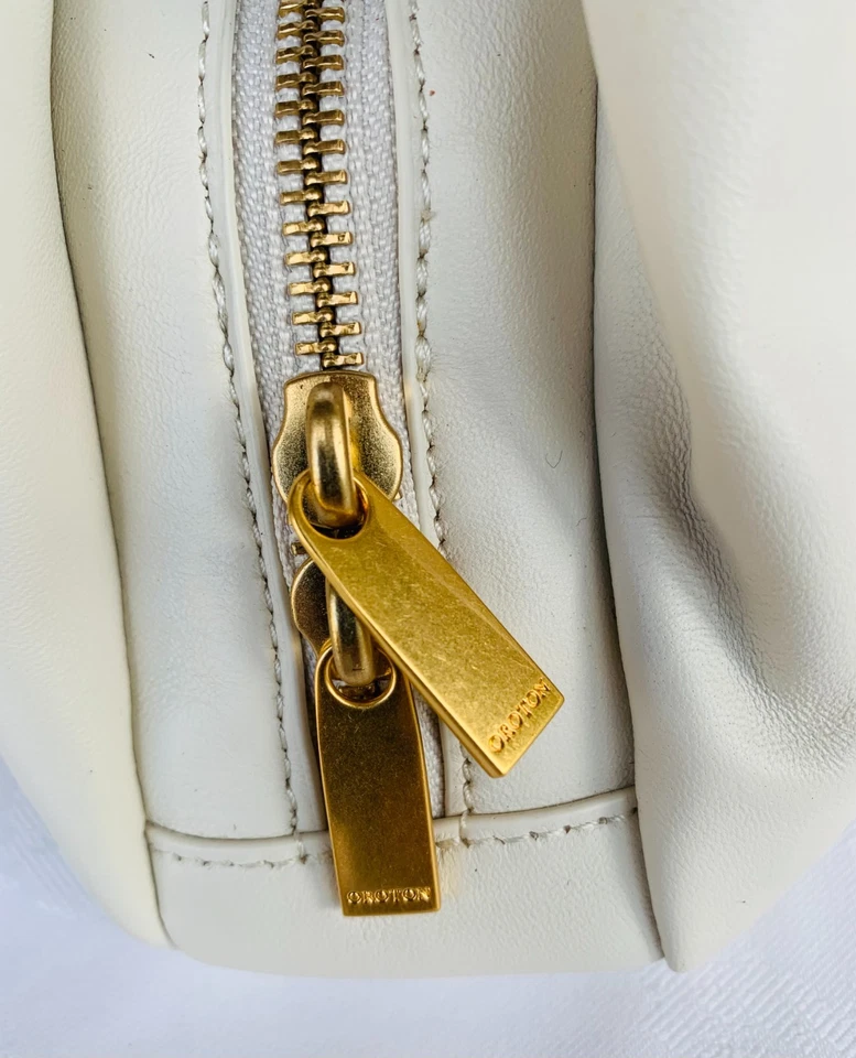 OROTON Cream Gathered Leather Clutch Bag RRP $399.00 - Image 3 of 4