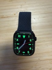 Apple Watch Series 11, GPS, 46mm Jet Black Aluminium, 100% Battery, Braided Band