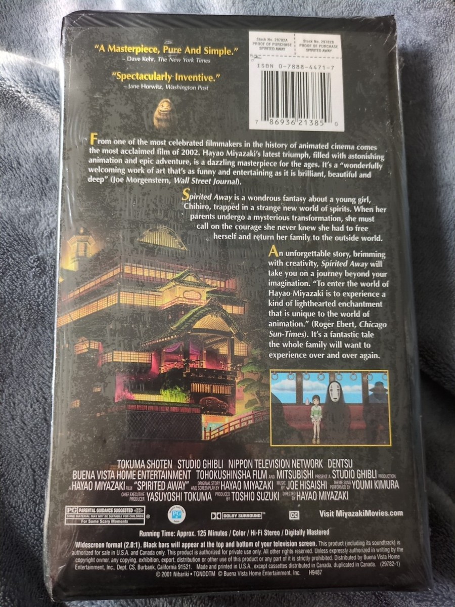 Spirited Away (VHS, 2003, Widescreen) for sale online | eBay