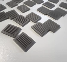 HO Scale Wall Vents 10x8mm 40pcs