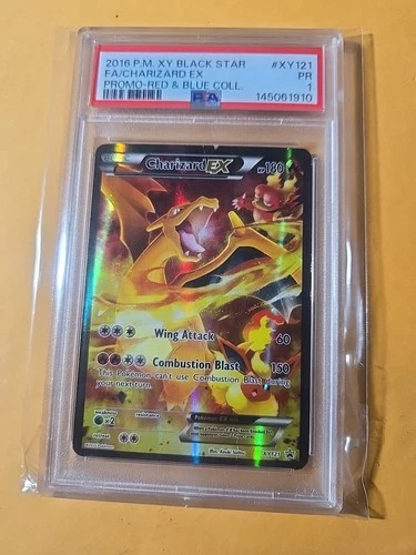 POKEMON 2016 XY RED & BLUE COLLECTION PROMO CHARIZARD XY121 EX PSA 1
