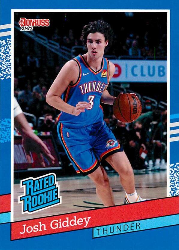 Josh Giddey 6 2021-22 Panini Instant Rated Rookie Retro Print Run 2502