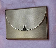 VTG COTY GOLD TONE COMPACT MIRROR POWDER CASE SEEN IN "MARNIE," STOCKING STUFFER