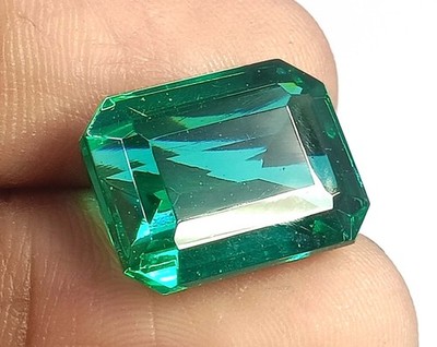 Natural Green Emerald 13.95 Ct Emerald Shape EGL Certified Loose Gemstone 6AGS