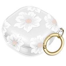 Marble Series Clear Hibiscus Case - Galaxy Buds Live, Buds Pro, and Buds2 Pro