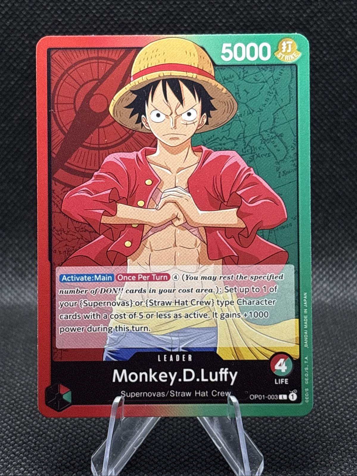 - Monkey D Luffy OP01-003 - Leader Demo - Romance Dawn - One Piece