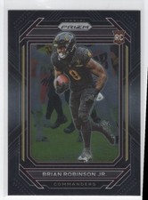 2023 Panini Chronicles Prizm Black Brian Robinson Jr. Rookie Washington