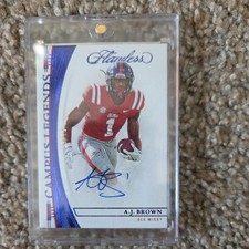 A.J. Brown 2023 Panini Flawless Collegiate Campus Legends Sign auto  3/15 miss 