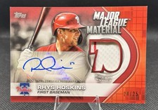 2021 Topps Series 1 Rhys Hoskins Major League Material Auto Red /25 Phillies