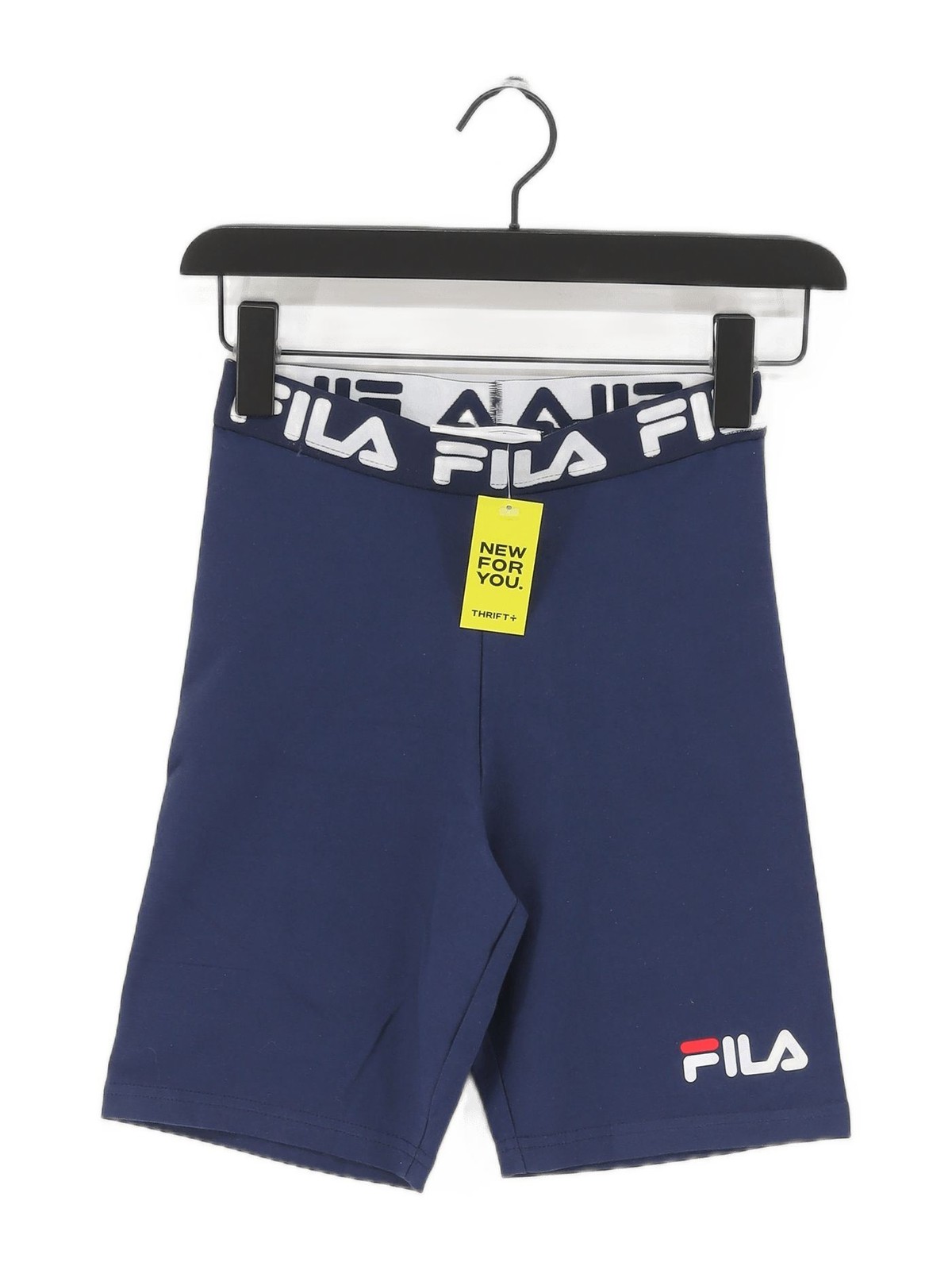 Fila pantaloncino donna XS blu cotone con felpa elastan nuovo con etichette