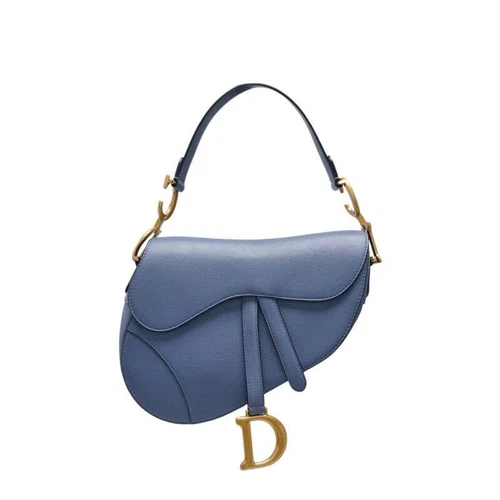 Sacoche de selle Dior bleu chèvre moyen M0446CCEH 120197346
