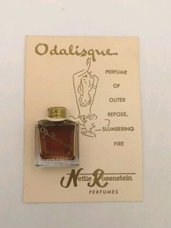 Miniature Ancienne Parfums NETTIE ROSENSTEIN Odalisque sur carte
