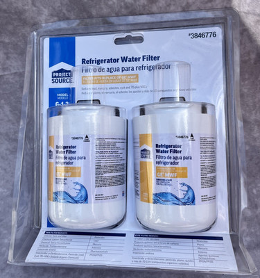 Project Source #3846776 2 Pack G-1-2 Refrigerator Water Filters Fits GE MWF