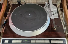 Denon DP-45F Turntable Auto Direct Drive Quartz Lok. New MP-110 Cart. US 120v