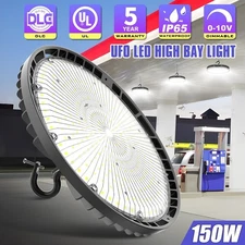 DLC 150W UFO LED High Bay Light Factory Warehouse Commercial Shop Light Dimmable