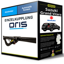 Abnehmbare Anhängerkupplung für SUZUKI Grand Vitara 10- II Typ JT/TE/TD Oris NEU