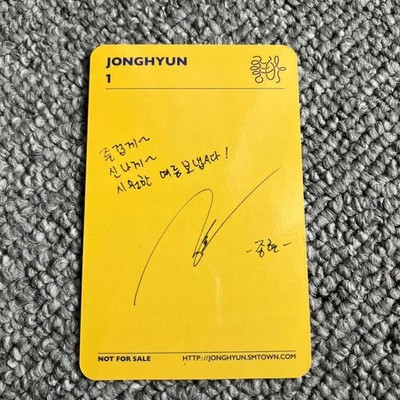 SHINee Jonghyun she is Official Photocard Photo card PC
