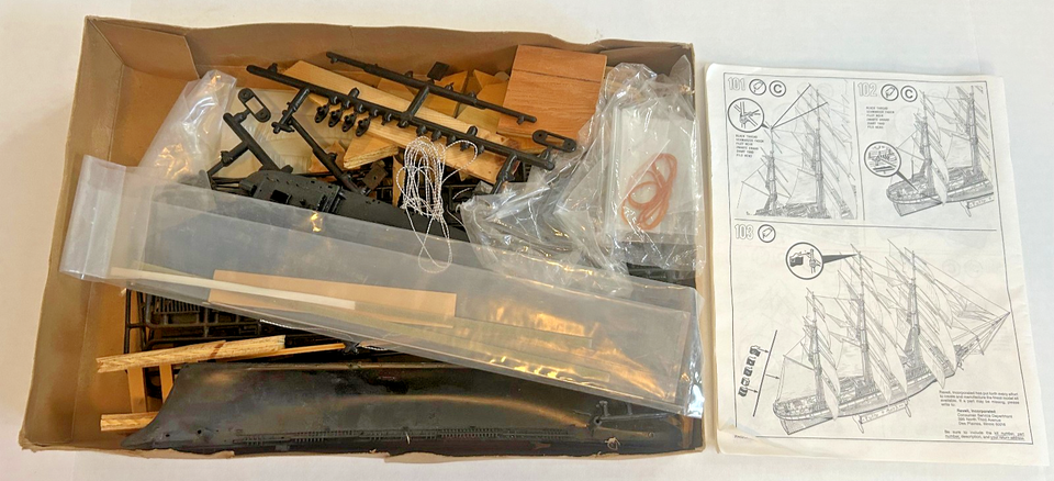 Revell Cutty Sark The Fastest Clipper Ship #5401 Vintage Modle Kit 1979 ...