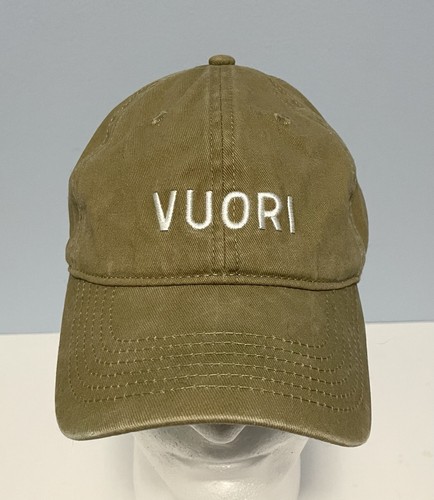 Vuori Brown Adjustable Baseball Hat Embroidered Logo Cap