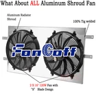Alumium Electric Shroud Fan For Dodge Ram 2500 3500 5.9L Diesel Cummins 94-2002