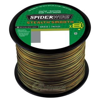 180m NEW SpiderWire Stealth SMOOTH 8 Camo 0 33mm 38 1kg Rest geflochtene Schnur