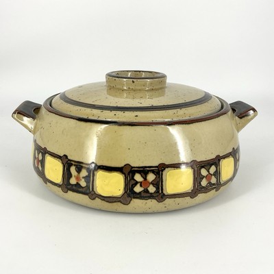 Otagiri Casserole with Lid Speckled Stoneware 2 Qt Japan Vintage