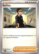 Ruffian Journey Together 157/159 Uncommon Pokemon Near Mint Pokemon Card