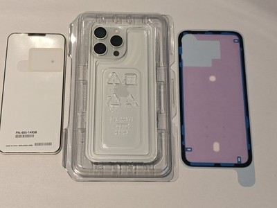 New Genuine iPhone 15 Pro Max OEM Back Glass - White