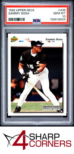 1992 UPPER DECK #438 SAMMY SOSA WHITE SOX PSA 10