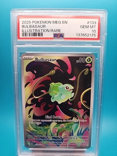 Pokemon Meg Evolution Illustration Bulbasaur #133 PSA 10