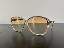 Vintage Bausch  Lomb Acetate Bifocal Brown Gradient Frames Made In Italy C2-04