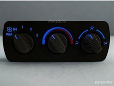 00-02 Suburban Tahoe Overhead Console Climate Control W Rear Selector Blue Led