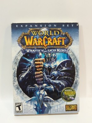 World Of Warcraft Wrath Of The Lich King Expansion Set PC DVD ROM with manual.