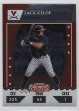 2021 Panini Elite Extra Edition College Tickets Optic Zack Gelof #CTO-ZG et6