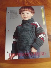 KNITTING PATTERN FISHERMAN'S FRIEND BABIES AND CHILDREN CREATIVE NEEDLES *GREAT*