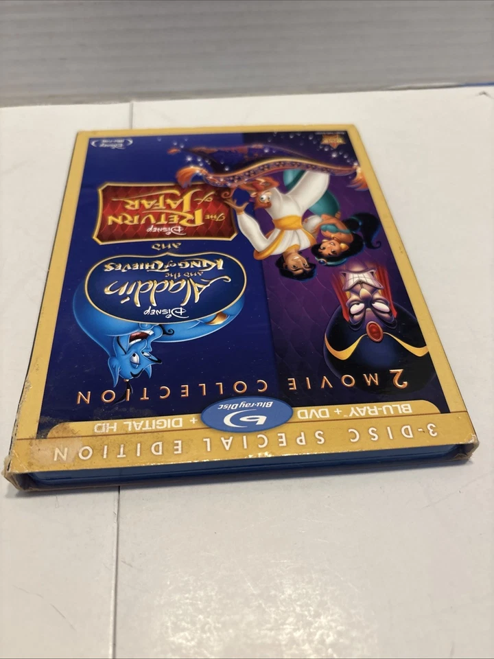 Aladdin and the King of Thieves/The Return of Jafar Blu Ray / DVD w Slipcover VG - Image 4 of 4