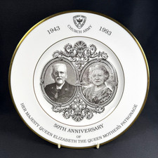 Wedgwood Collectors Plate HM Elizabeth Queen Mother Church Army 50th Anniversary