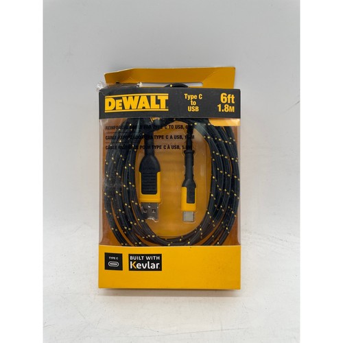 DeWalt Câble tressé renforcé 6 pieds pour USB vers USB-C