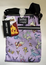 Loungefly Pokemon Eevee Eeveelutions Toss Passport Crossbody Bag Allover Print