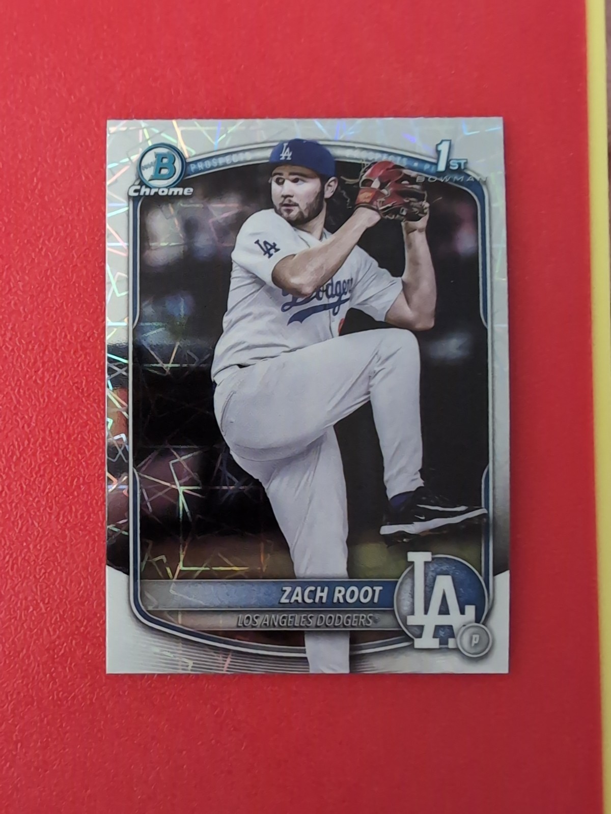 2025 Bowman Draft Chrome Laser Refractor - #BDC-22 Zach Root Dodgers