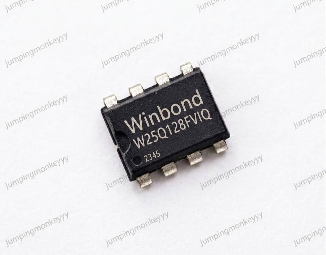 LOT OF 2 BLANK New WINBOND IC Chip FLASH 128MBIT 16MB W25Q128FVIQ DIP8 Package