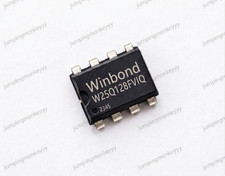 LOT OF 2 BLANK New WINBOND IC Chip FLASH 128MBIT 16MB W25Q128FVIQ DIP8 Package