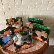 Vintage 1994 Mattel Disney The Lion King 8" Plush Figure Complete Set NIB