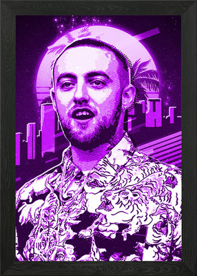 Mac Miller Gerahmtes Wandbild Poster Leinwanddruck Bild