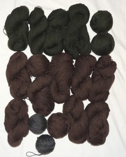 1,6kg Trachtenwolle u.ä. Wolle braun, jägergrün, grau 1660g Schurwolle Trachten