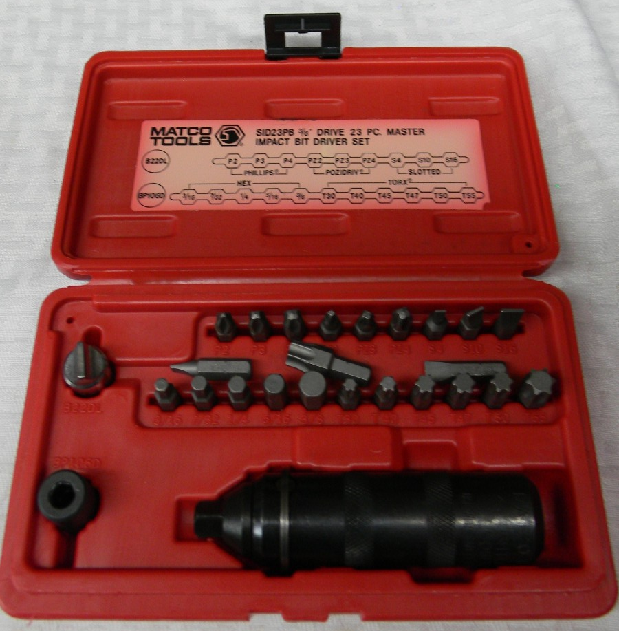 ビット・スタンダード Matco Tools Master Bit Driver Set SID23PB 3/8drive T3 for sale