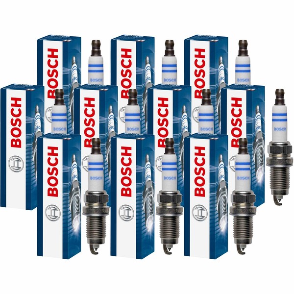 10X Bosch ZüNdkerze ZüNdkerzen Passend FüR KIA Sorento III UM 2.4 Gdi-image