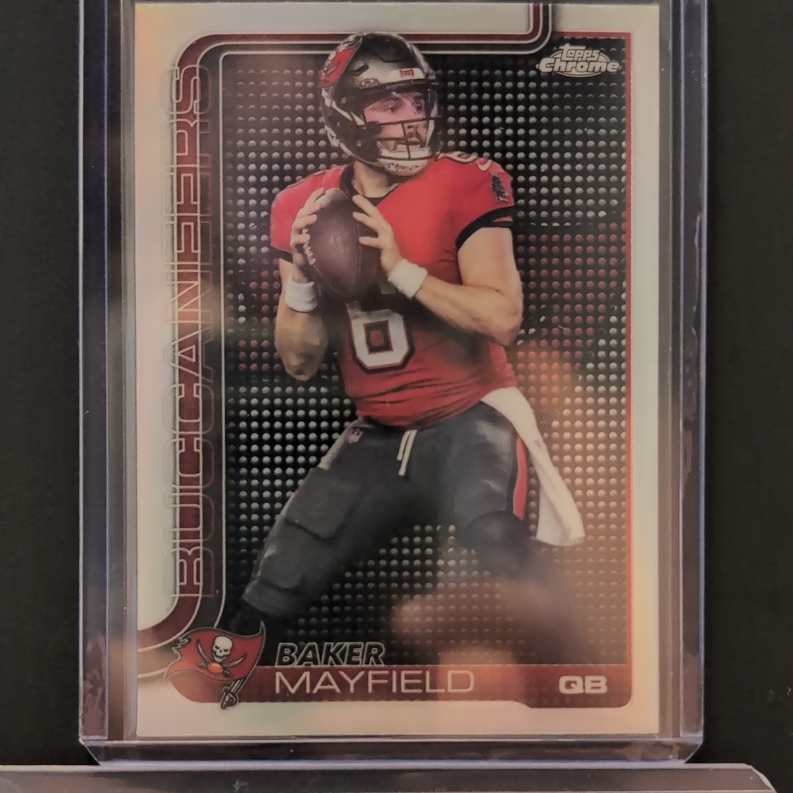 Topps 2025 Chrome Baker Mayfield #281 Lightboard Chrome Tampa Bay Buccaneers