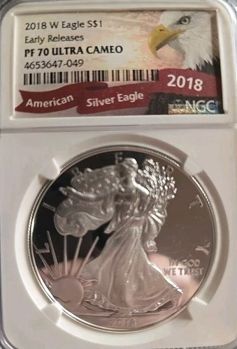 2018-S Proof Silver American Eagle PF-70 Ultra Cameo NGC